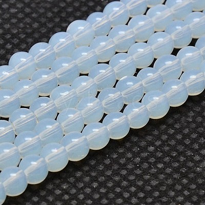 Round Opalite Beads Strands GLAA-F033-4mm-01-1