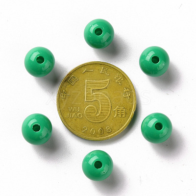 Opaque Acrylic Beads MACR-S370-C8mm-24-1