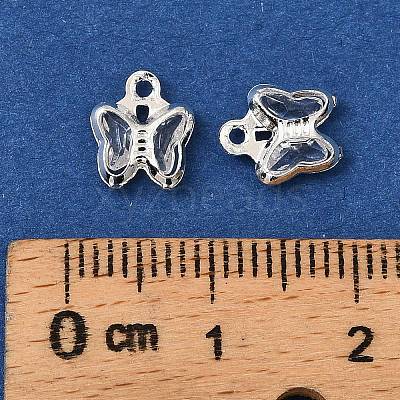 Brass Glass Charms KK-R216-19S-1