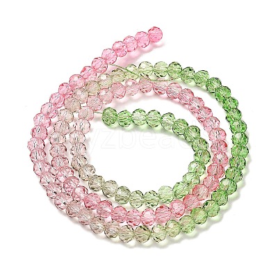Transparent Painted Glass Beads Strands LS-DGLA-A034-T3mm-A18-1