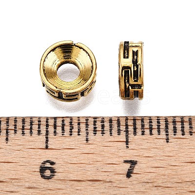 Tibetan Style Spacer Beads TIBEP-S315-46AG-RS-1
