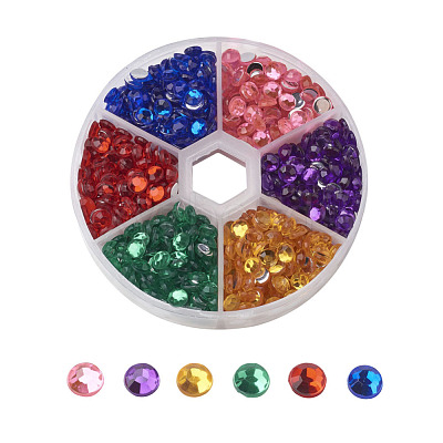 Imitation Taiwan Acrylic Rhinestone Cabochons GACR-JP0001-5mm-02-1