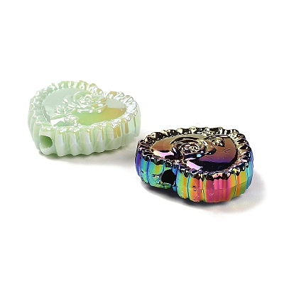 Iridescent Acrylic Beads X-OACR-P020-06-1