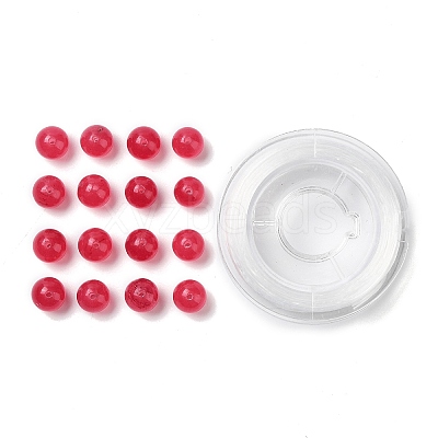 100Pcs Natural White Jade Beads DIY-SZ0004-58R-1