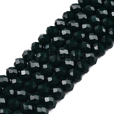 Opaque Solid Color Imitation Jade Glass Beads Strands EGLA-A044-P2mm-D12-1