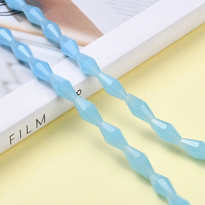 Opaque Glass Beads Strands GLAA-P001-03A-05-1