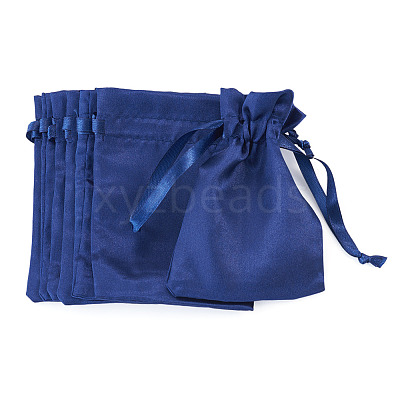 10Pcs Brocade Good Luck Fortune Drawstring Gift Blessing Bags PAAG-TADJ0001-01C-1