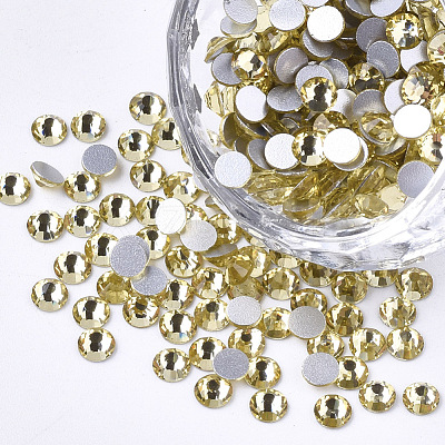 Glass Rhinestone Flat Back Cabochons RGLA-S002-04SS-34-1