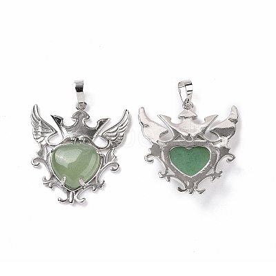 Natural Green Aventurine Pendants G-P496-04P-17-1