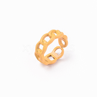 Spray Painted Alloy Cuff Rings RJEW-T011-29A-RS-1