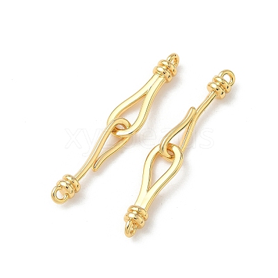 Brass Hook and S-Hook Clasps KK-Z136-41B-G-1