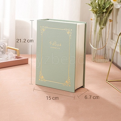 PU Leather Travel Jewelry Set Storage Book Shape Boxes PW-WG93044-01-1