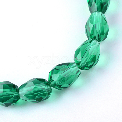 Transparent Glass Bead Strands LS-GLAA-R024-6x8mm-10-1