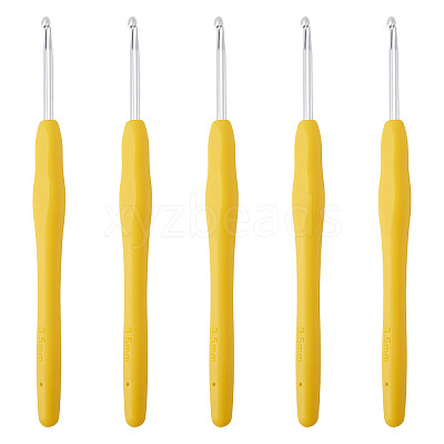 TPR Handle Aluminum Crochet Hook Needles TOOL-TA0001-13D-1