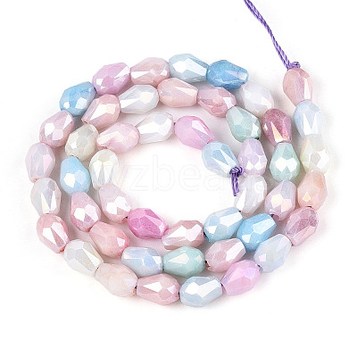 Anti-Tarnish Electroplate Glass Beads Strands GLAA-T025-13A-02-1