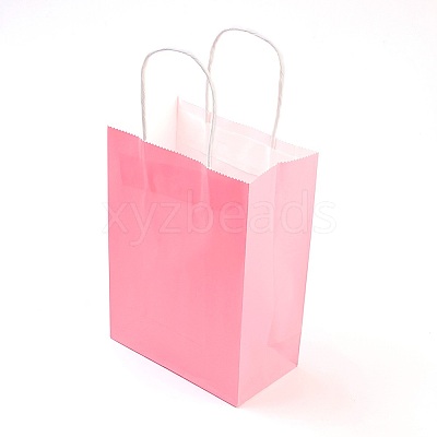 Pure Color Kraft Paper Bags LS-AJEW-G020-B-11-1