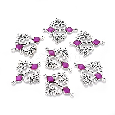 Alloy Enamel Chandelier Component Links ENAM-EA9734Y-5-1