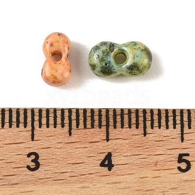 Baking Paint Glass Beads DGLA-G004-02G-1