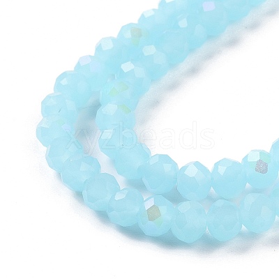 Electroplate Glass Beads Strands EGLA-A034-J4mm-L06-1