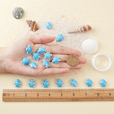 40Pcs Tortoise Handmade Porcelain Beads DIY-SC0015-62A-1