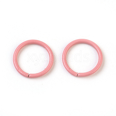 Spray Painted Iron Open Jump Rings IFIN-F149-B08-1