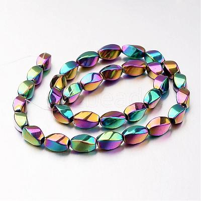 Electroplate Non-magnetic Synthetic Hematite Beads Strands G-F300-11B-02-1
