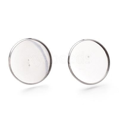 Tarnish Resistant Adjustable 304 Stainless Steel Finger Rings Components STAS-F149-18P-I-1