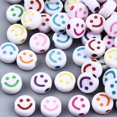 Opaque Craft Acrylic Beads X-MACR-S369-003A-01-1