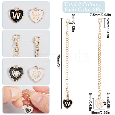 2 Sets Alloy Enamel Cup Pendant Decorations HJEW-SC0001-56W-1