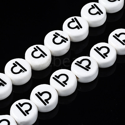 Handmade Porcelain Ceramic Beads Strands PORC-S502-032K-1