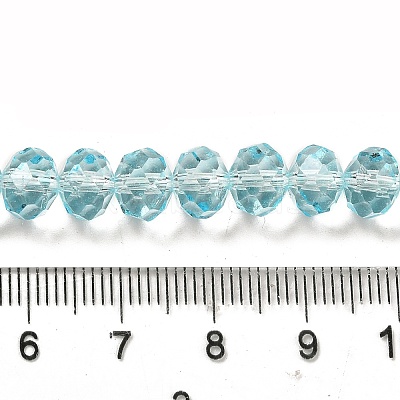 Transparent Baking Paint Glass Beads X1-DGLA-A034-T8mm-D12-1