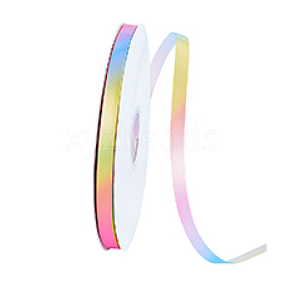 Polyester Grosgrain Ribbon OCOR-WH0105-090B-1