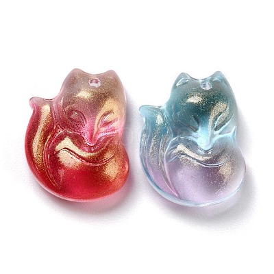 Electroplate Glass Cabochons EGLA-D007-04-1