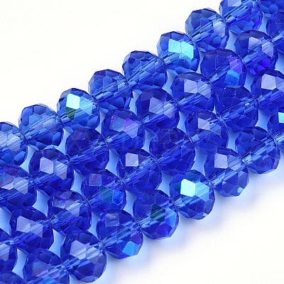 Electroplate Glass Beads Strands EGLA-A034-T4mm-L26-1