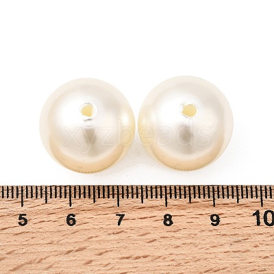 ABS Plastic Imitation Pearl Round Beads X-SACR-S074-20mm-A41-1