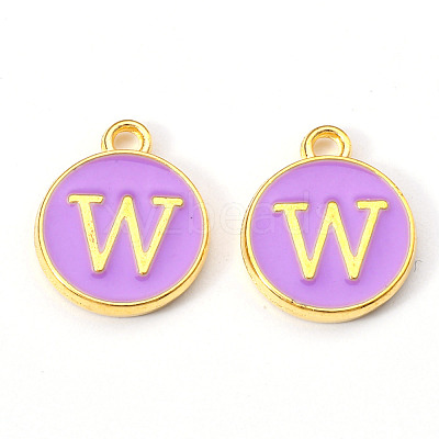 Golden Plated Alloy Enamel Charms X-ENAM-S118-10W-1