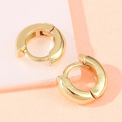 Brass Hoop Earrings EJEW-A156-14A-G-1
