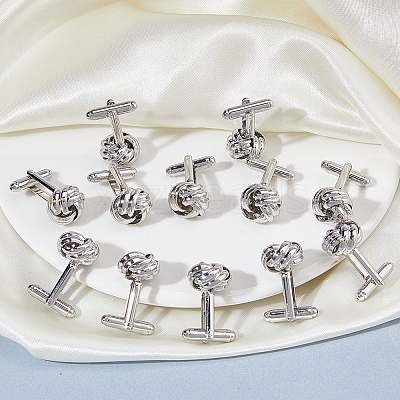 6 Pairs Alloy Cufflinks FIND-FH0017-36P-1