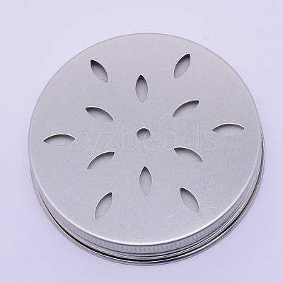 Aluminium Hollow Candle Lids AJEW-WH0126-32B-1
