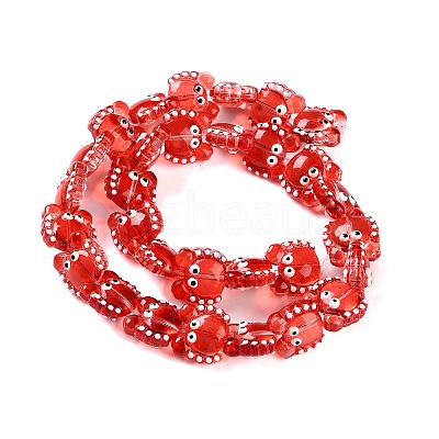 Transparent Glass Beads Strands LAMP-L078-010B-1