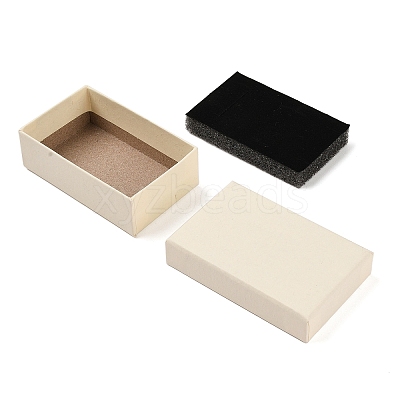 Cardboard Paper Jewelry Storage Boxes with Sponge CON-P023-01C-02-1