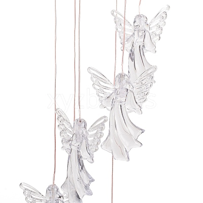 LED Solar Powered Angel Wind Chime HJEW-I009-03-1