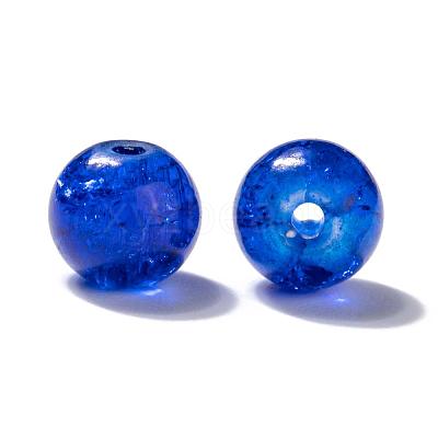 Baking Paint Crackle Glass Beads DGLA-X0006-8mm-03-1