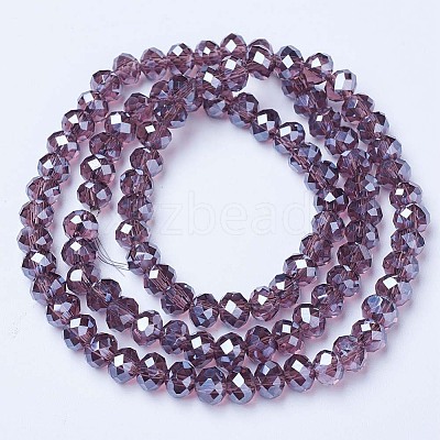 Electroplate Glass Beads Strands LS-EGLA-A034-T1mm-A05-1