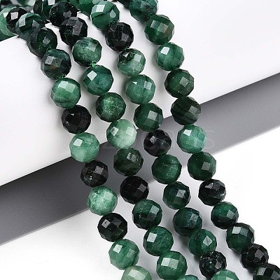 Natural Fuchsite Beads Strands G-S345-6mm-33-1