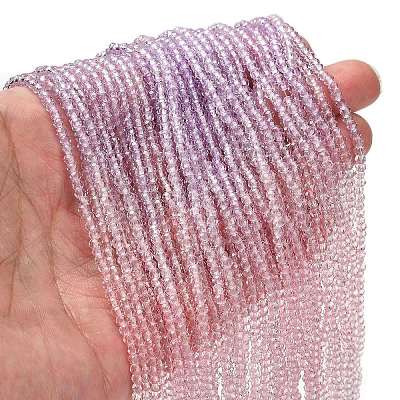 Transparent Painted Glass Beads Strands LS-DGLA-A034-T2mm-A05-1