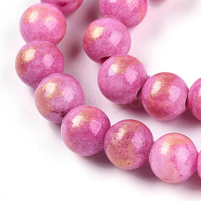 Natural Mashan Jade Beads Strands G-A255-A01-02N-1