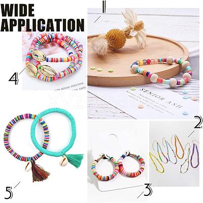 Handmade Polymer Clay Beads CLAY-R067-3.0mm-34-1