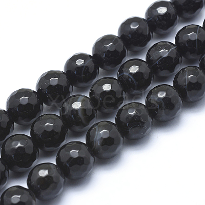 Natural Agate Beads G-J371-08-12mm-1