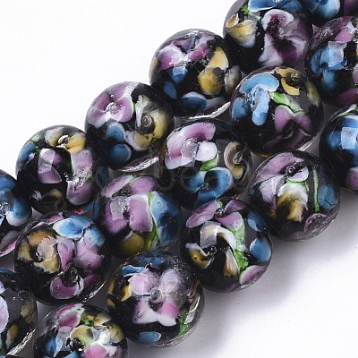 Handmade Lampwork Beads Strands LAMP-T007-04A-1